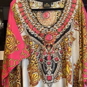 Asa Kaftans beautiful vibrant kaftan in XL NWOT